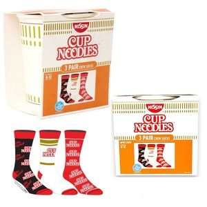 Bioworld Cup Noodles Crew Socks x3 in Gift Box